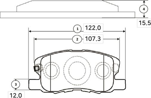 CTR GK0636 - Гальмівні колодки, дискові гальма autocars.com.ua