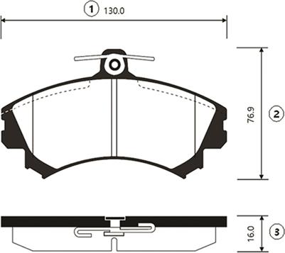 CTR GK0637 - Тормозные колодки, дисковые, комплект avtokuzovplus.com.ua