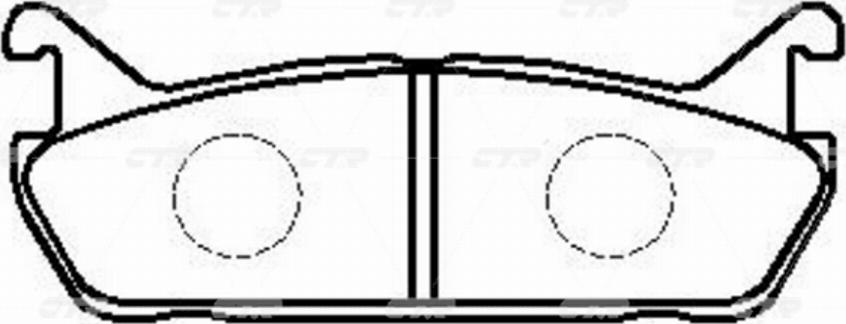 CTR GK0658 - Тормозные колодки, дисковые, комплект avtokuzovplus.com.ua