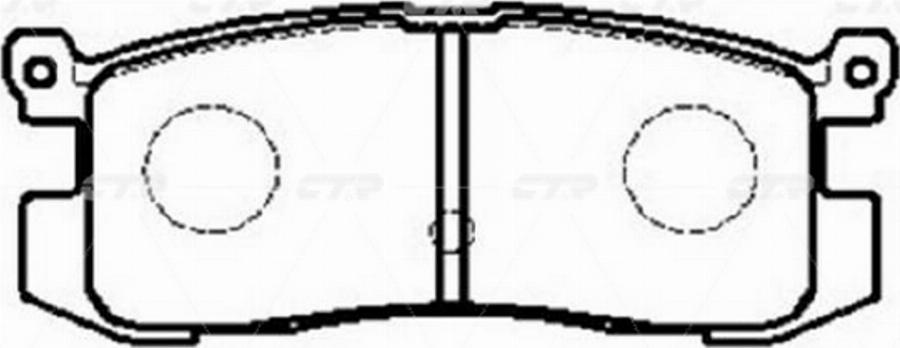 CTR GK0669 - Тормозные колодки, дисковые, комплект avtokuzovplus.com.ua