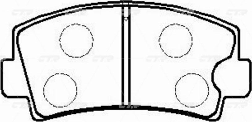 CTR GK0675 - Тормозные колодки, дисковые, комплект avtokuzovplus.com.ua