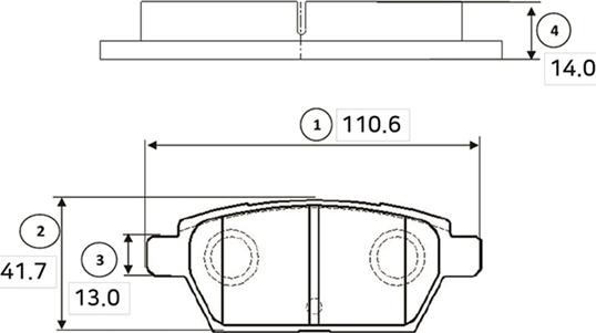CTR GK0709 - Гальмівні колодки, дискові гальма autocars.com.ua
