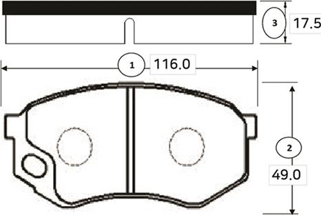 CTR GK0755 - Гальмівні колодки, дискові гальма autocars.com.ua