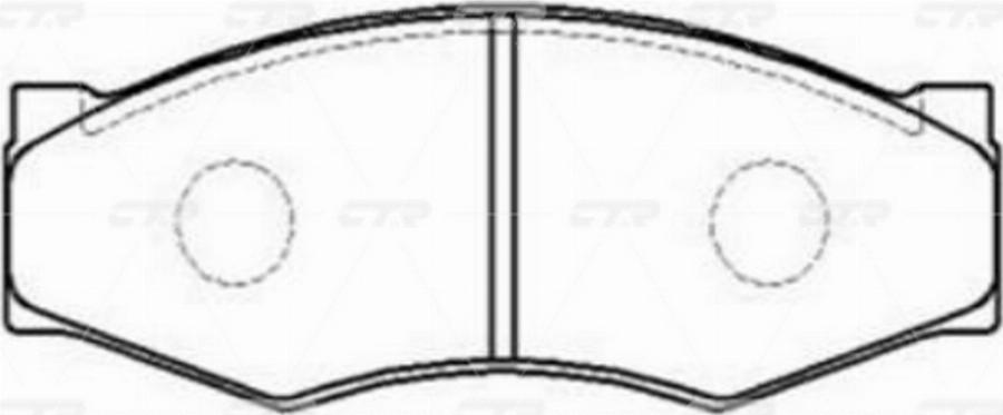 CTR GK0783 - Тормозные колодки, дисковые, комплект avtokuzovplus.com.ua