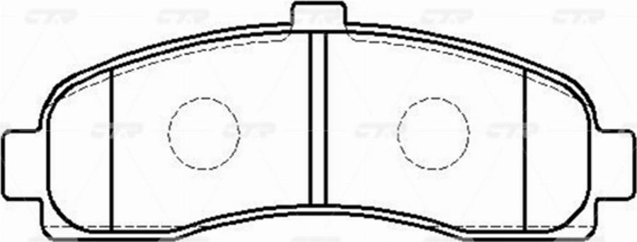 CTR GK0820 - Тормозные колодки, дисковые, комплект avtokuzovplus.com.ua