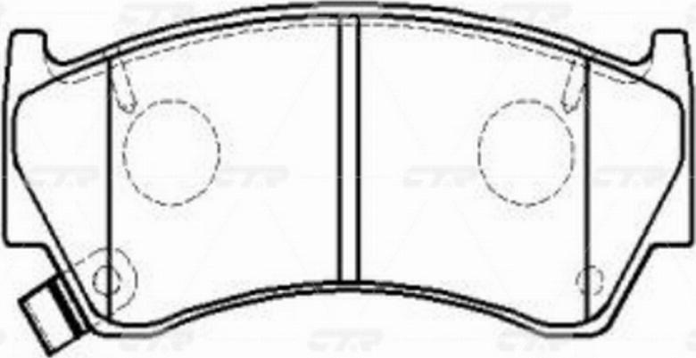 CTR GK0833 - Тормозные колодки, дисковые, комплект avtokuzovplus.com.ua