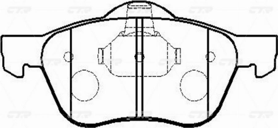 CTR GK0838 - Гальмівні колодки, дискові гальма autocars.com.ua