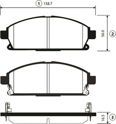 CTR GK0840 - Гальмівні колодки, дискові гальма autocars.com.ua