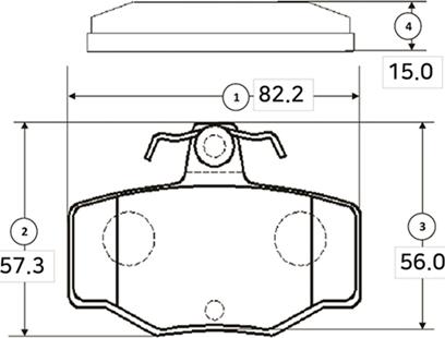 CTR GK0852 - Гальмівні колодки, дискові гальма autocars.com.ua