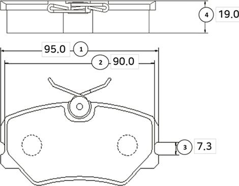 CTR GK0859 - Тормозные колодки, дисковые, комплект avtokuzovplus.com.ua