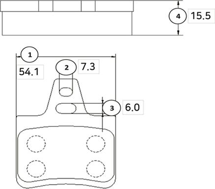 CTR GK0861 - Тормозные колодки, дисковые, комплект avtokuzovplus.com.ua