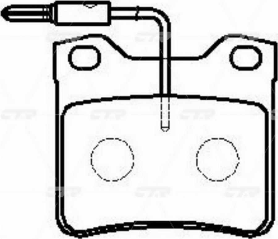 CTR GK0884 - Тормозные колодки, дисковые, комплект avtokuzovplus.com.ua