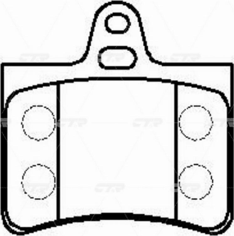 CTR GK0901 - Гальмівні колодки, дискові гальма autocars.com.ua