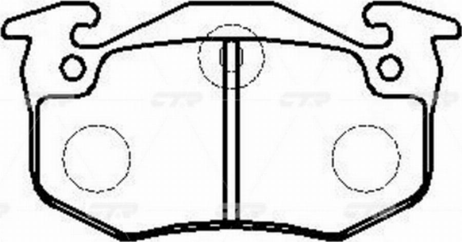 CTR GK0926 - Гальмівні колодки, дискові гальма autocars.com.ua