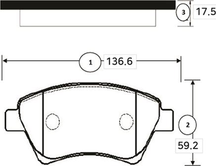 CTR GK0935 - Гальмівні колодки, дискові гальма autocars.com.ua