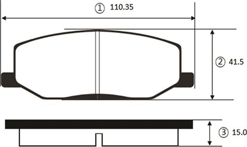 CTR GK0949 - Гальмівні колодки, дискові гальма autocars.com.ua