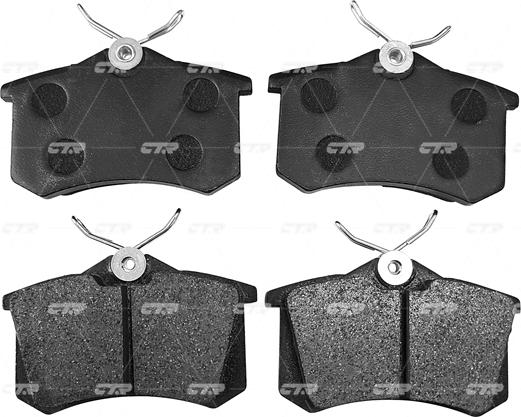CTR GK0984 - Тормозные колодки, дисковые, комплект avtokuzovplus.com.ua