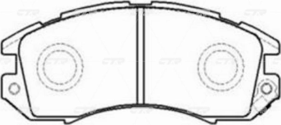 CTR GK0996 - Тормозные колодки, дисковые, комплект avtokuzovplus.com.ua