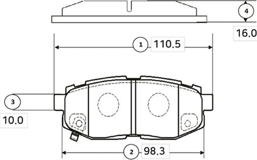 CTR GK1014 - Гальмівні колодки, дискові гальма autocars.com.ua