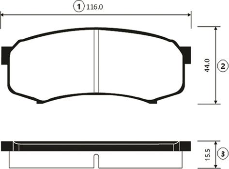 CTR GK1028 - Гальмівні колодки, дискові гальма autocars.com.ua