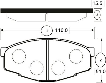 CTR GK1031 - Гальмівні колодки, дискові гальма autocars.com.ua