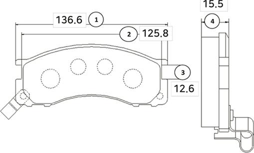 CTR GK1036 - Гальмівні колодки, дискові гальма autocars.com.ua