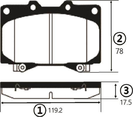 CTR GK1043 - Тормозные колодки, дисковые, комплект avtokuzovplus.com.ua