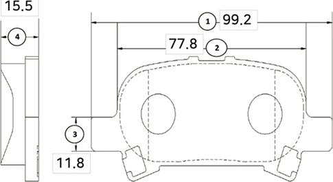 CTR GK1045 - Гальмівні колодки, дискові гальма autocars.com.ua