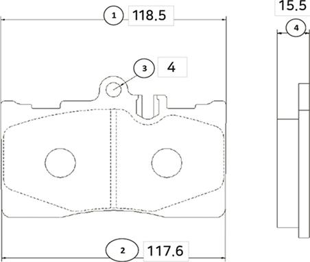 CTR GK1047 - Гальмівні колодки, дискові гальма autocars.com.ua