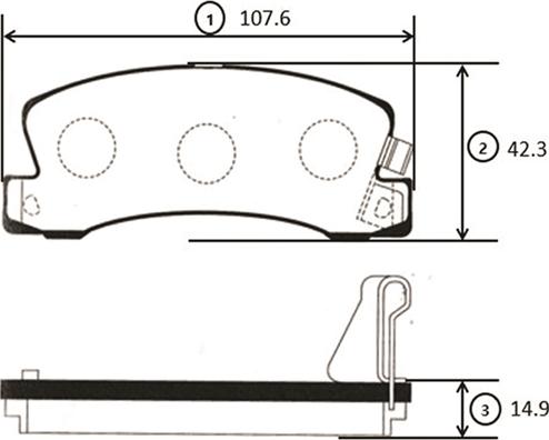 CTR GK1051 - Гальмівні колодки, дискові гальма autocars.com.ua