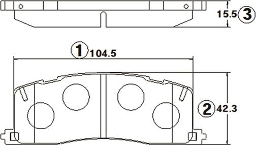 CTR GK1052 - Гальмівні колодки, дискові гальма autocars.com.ua