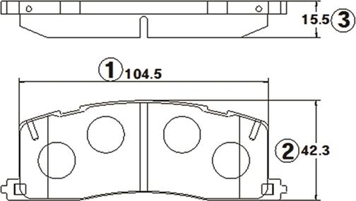 CTR GK1052 - Тормозные колодки, дисковые, комплект avtokuzovplus.com.ua