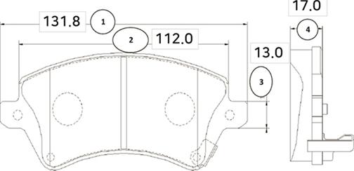 CTR GK1055 - Гальмівні колодки, дискові гальма autocars.com.ua