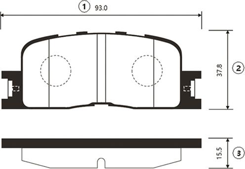 CTR GK1057 - Тормозные колодки, дисковые, комплект avtokuzovplus.com.ua