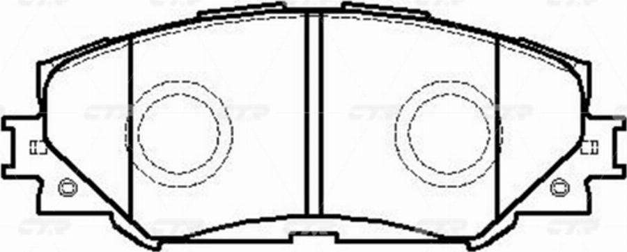 CTR GK1062P - Тормозные колодки, дисковые, комплект avtokuzovplus.com.ua