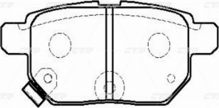 CTR GK1066P - Гальмівні колодки, дискові гальма autocars.com.ua