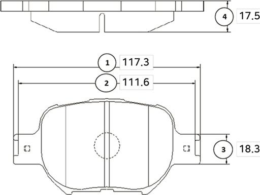 CTR GK1071 - Гальмівні колодки, дискові гальма autocars.com.ua