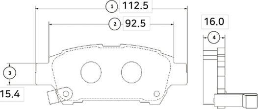 CTR GK1074 - Тормозные колодки, дисковые, комплект avtokuzovplus.com.ua