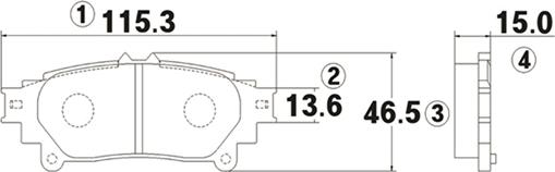 CTR GK1085 - Гальмівні колодки, дискові гальма autocars.com.ua