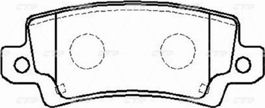 CTR GK1098 - Тормозные колодки, дисковые, комплект avtokuzovplus.com.ua