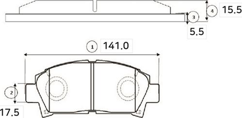 CTR GK1116 - Гальмівні колодки, дискові гальма autocars.com.ua