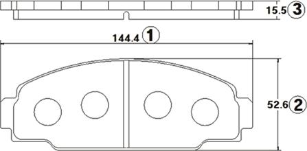 CTR GK1137 - Гальмівні колодки, дискові гальма autocars.com.ua