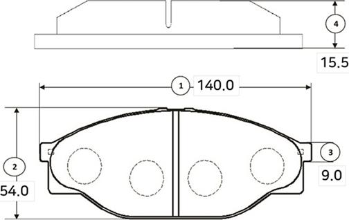 CTR GK1145 - Тормозные колодки, дисковые, комплект avtokuzovplus.com.ua