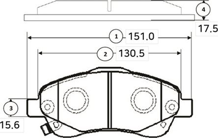 CTR GK1167 - Гальмівні колодки, дискові гальма autocars.com.ua