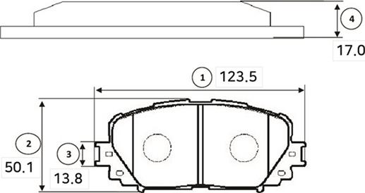 CTR GK1173 - Гальмівні колодки, дискові гальма autocars.com.ua