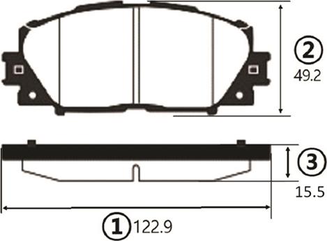 CTR GK1186 - Гальмівні колодки, дискові гальма autocars.com.ua