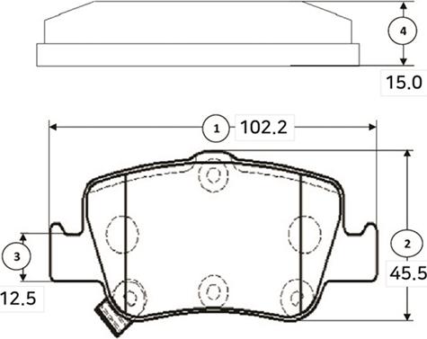 CTR GK1189 - Гальмівні колодки, дискові гальма autocars.com.ua