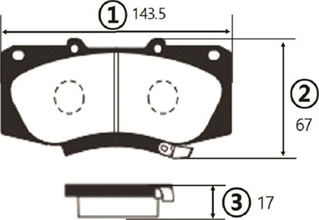 CTR GK1191 - Тормозные колодки, дисковые, комплект avtokuzovplus.com.ua