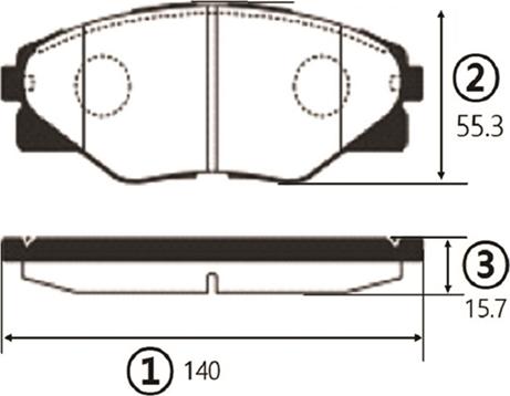 CTR GK1194 - Тормозные колодки, дисковые, комплект avtokuzovplus.com.ua