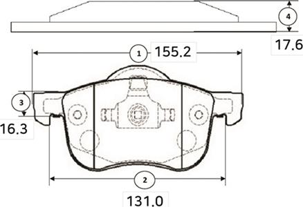 CTR GK1220 - Гальмівні колодки, дискові гальма autocars.com.ua